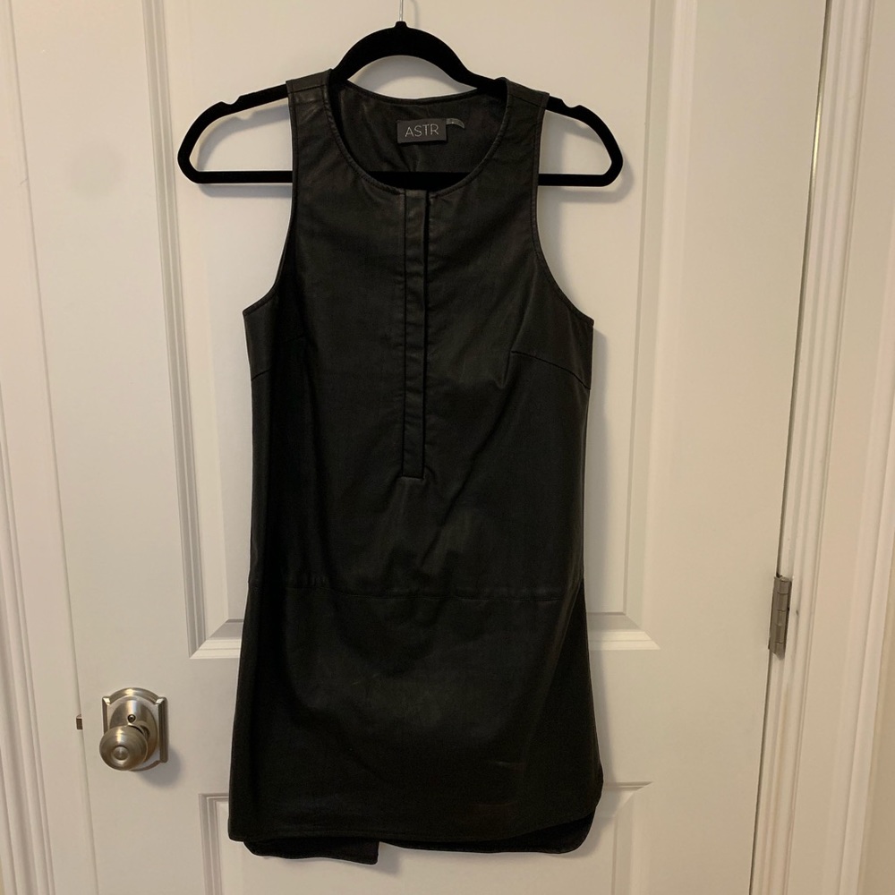 ASTR Faux leather dress